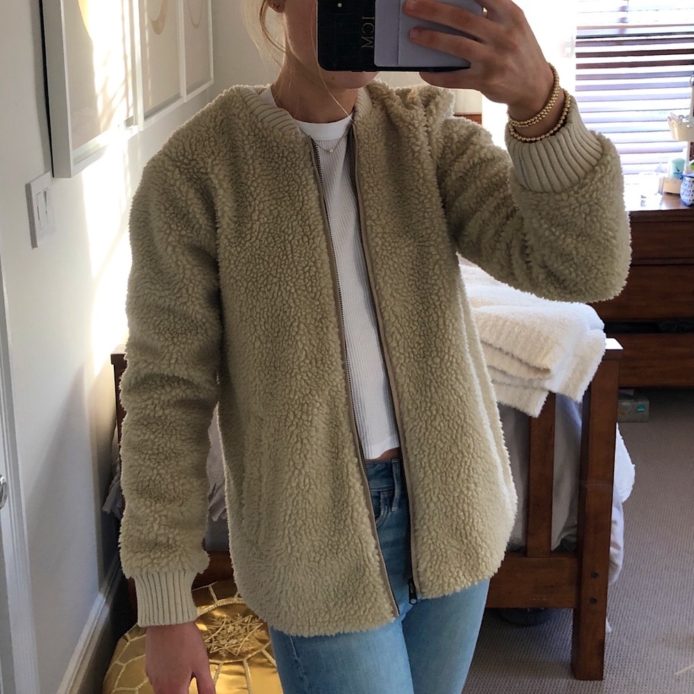 Abercrombie Sherpa Bomber Jacket